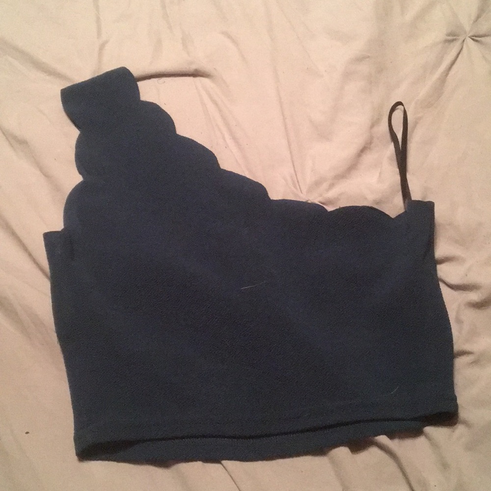 Xs teal crop top